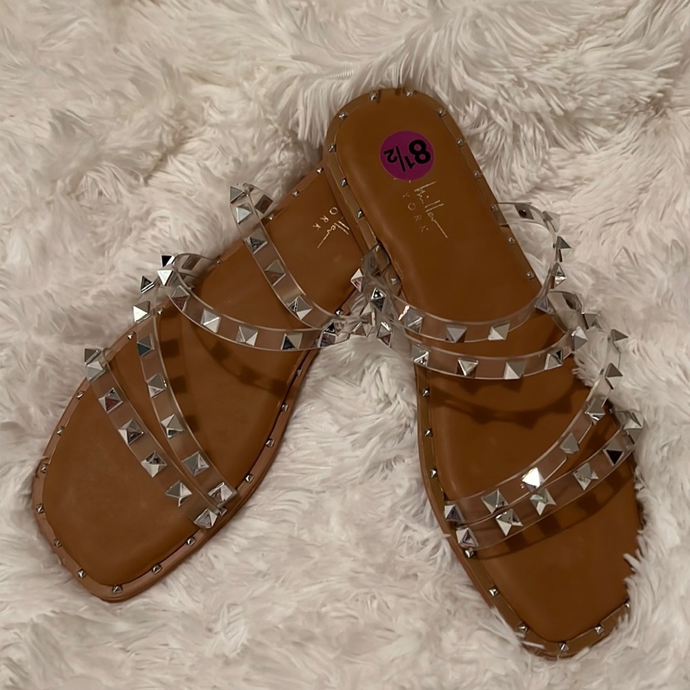 Studded sandals!
